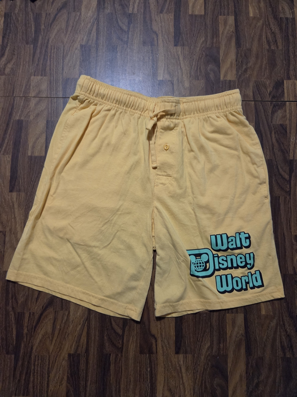 Walt Disney World Comfy Boxer Yellow Sleep Shorts for Men/woman Size Small